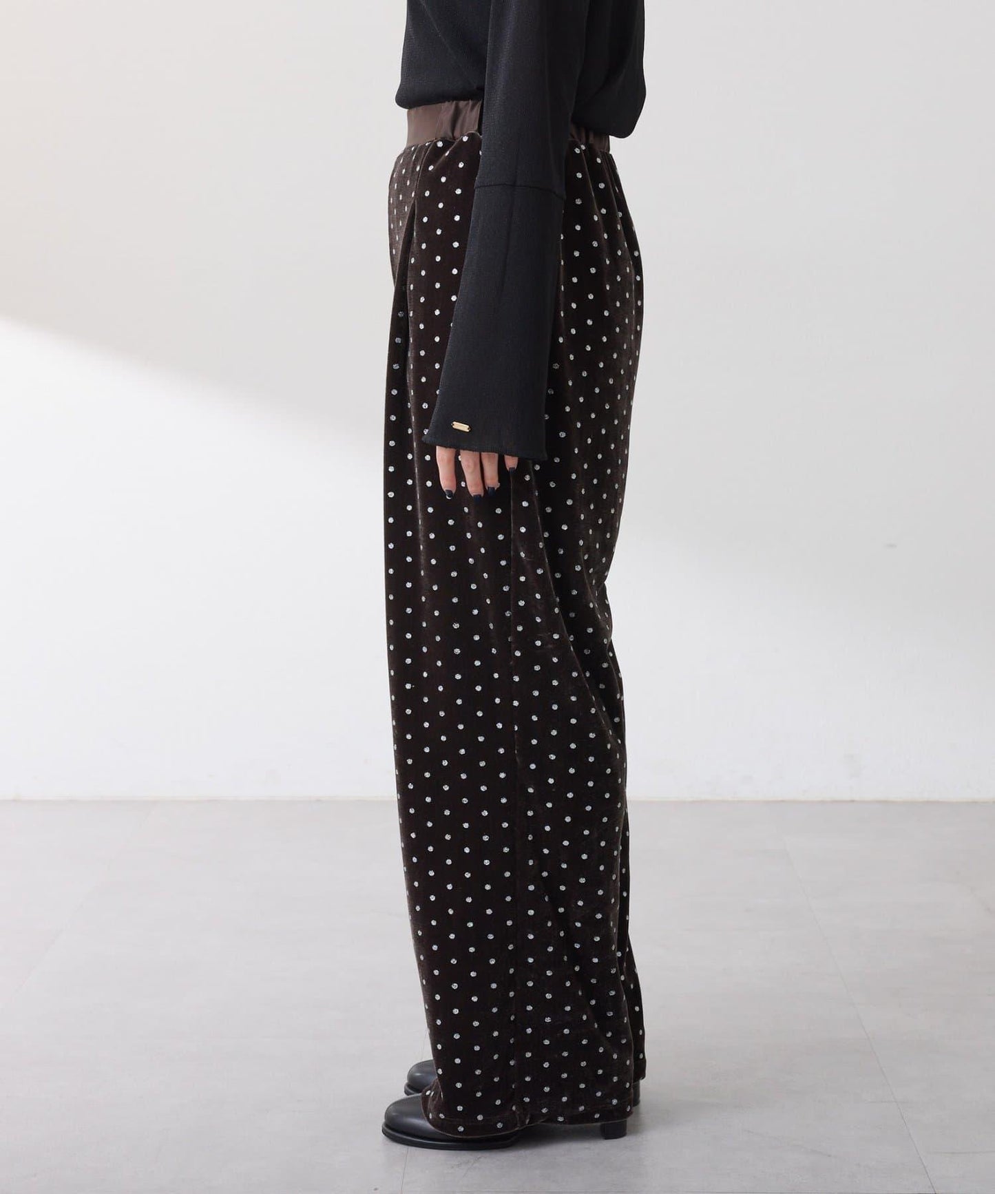 亮片波點天鵝絨吊帶套裝