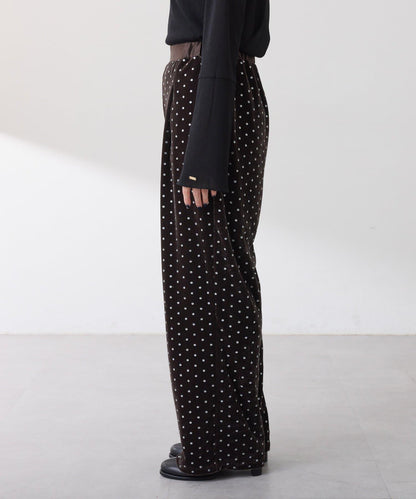 亮片波點天鵝絨吊帶套裝