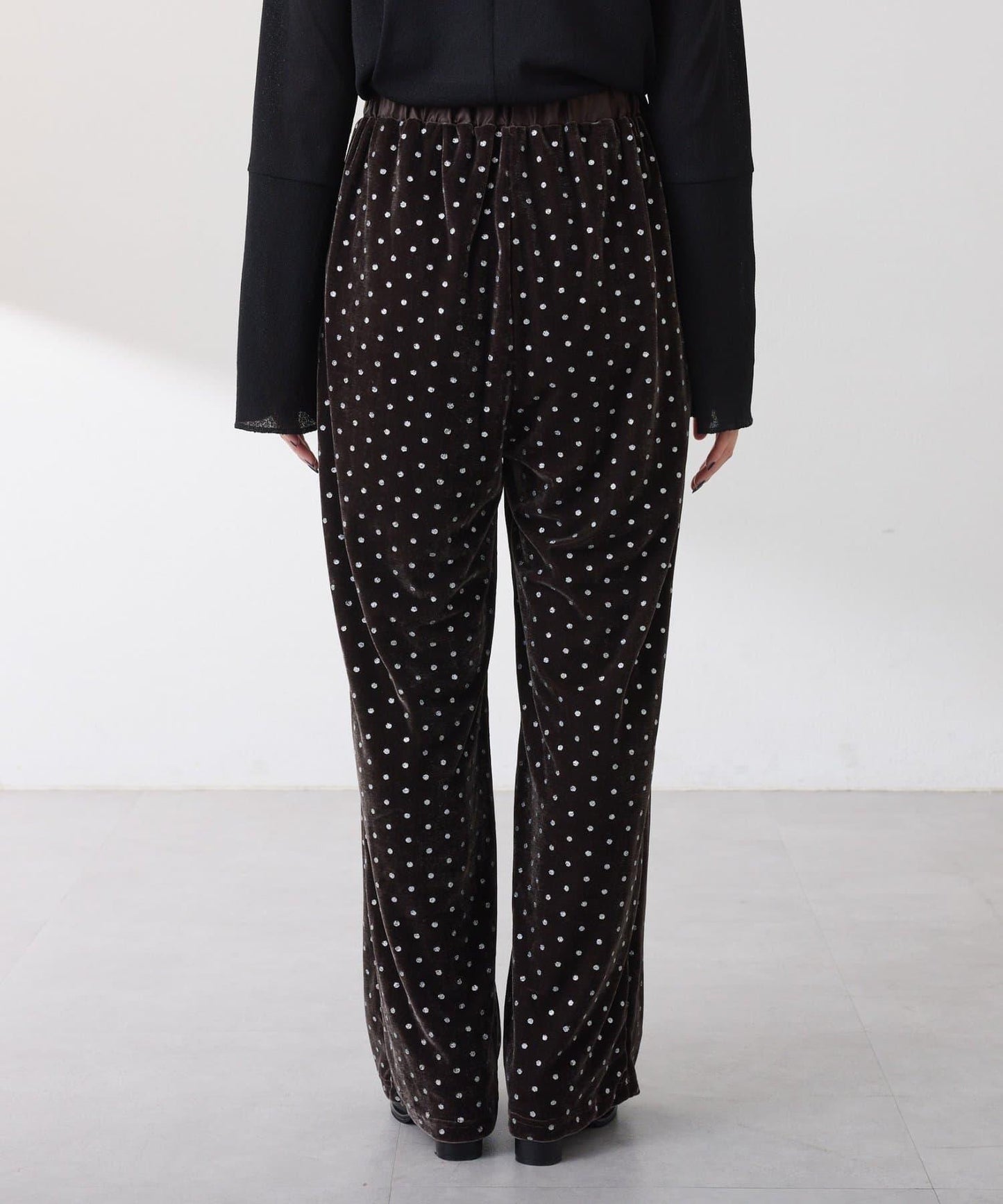 亮片波點天鵝絨吊帶套裝