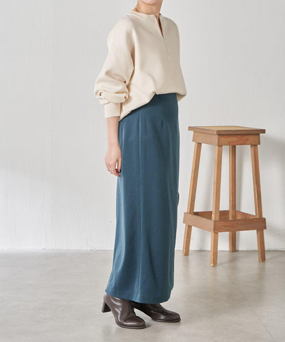 【可調節腰圍】側邊腰帶修身半身裙