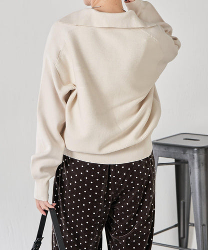 【領口可拆卸】開領針織開衫