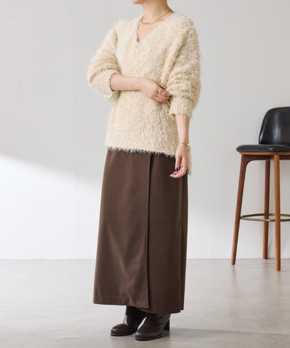 【可調節腰圍】側邊腰帶修身半身裙