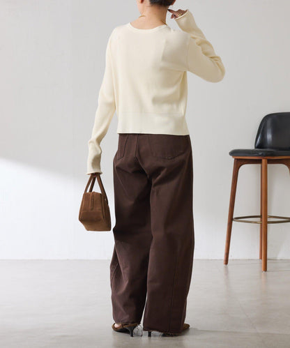 【前後兩穿】條紋紐扣修身開衫