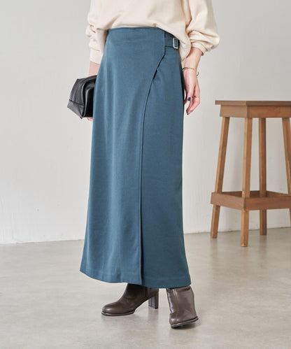 【可調節腰圍】側邊腰帶修身半身裙