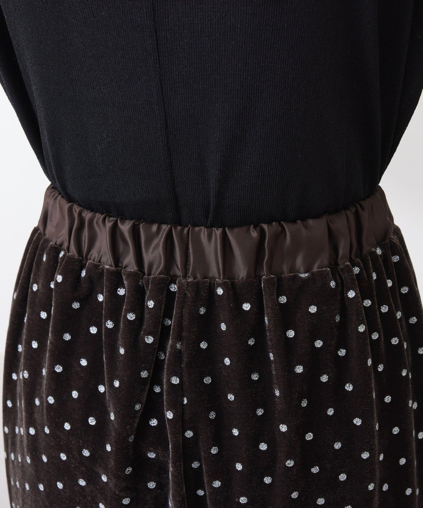 亮片波點天鵝絨吊帶套裝