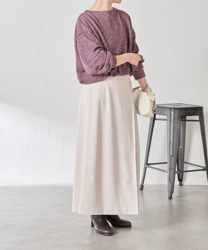 下襬氣球袖亮絲衛衣