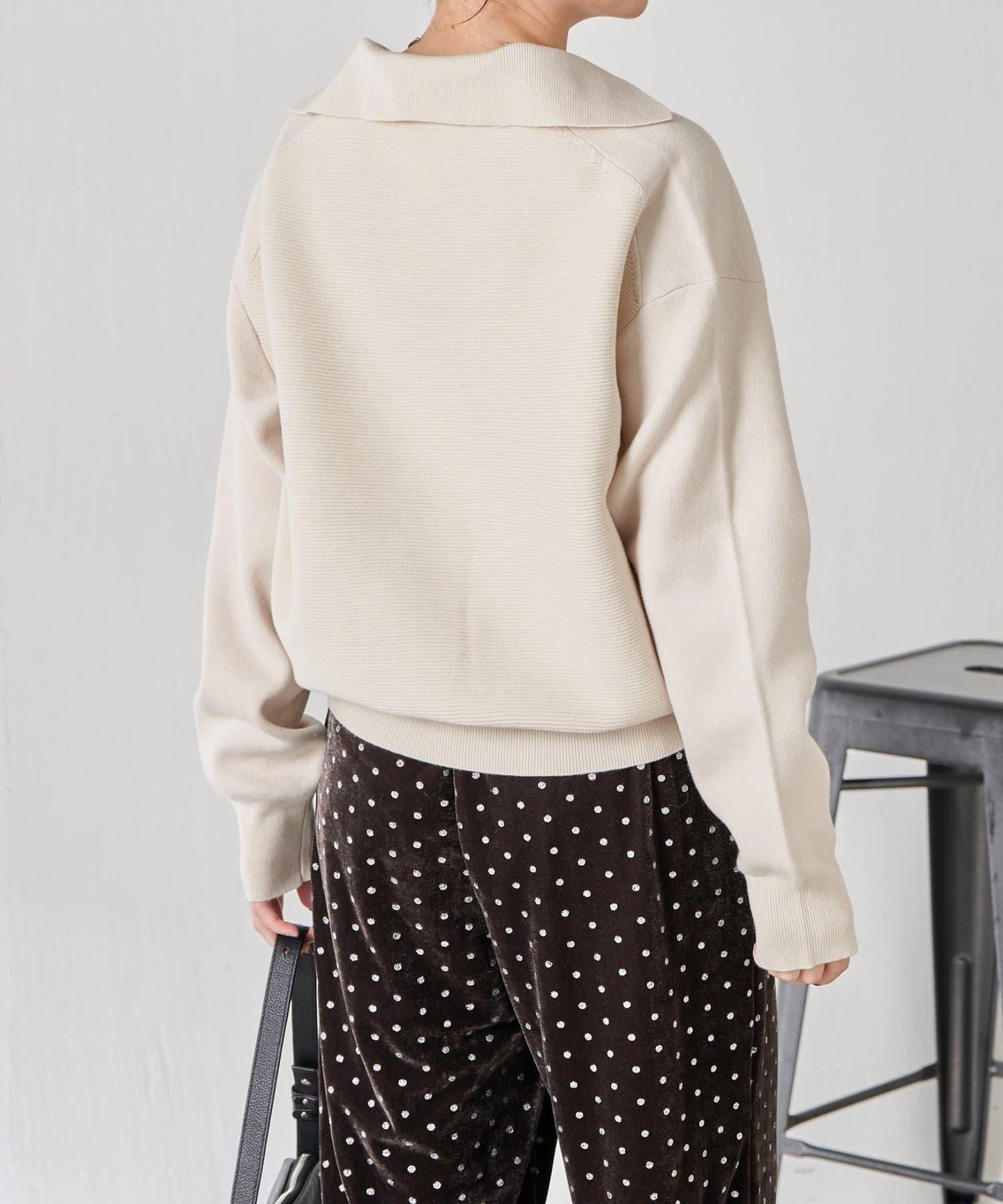 【領口可拆卸】開領針織開衫