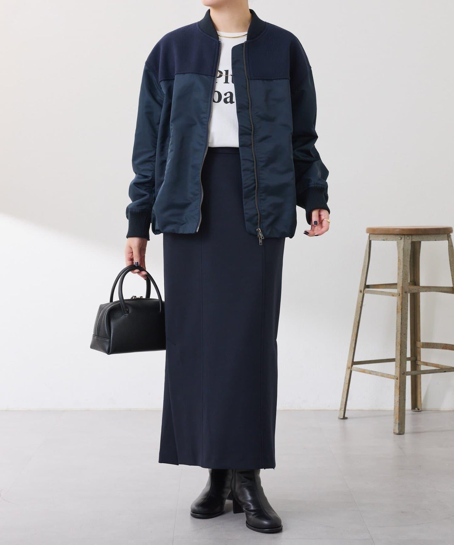 拼接MA-1飛行夾克