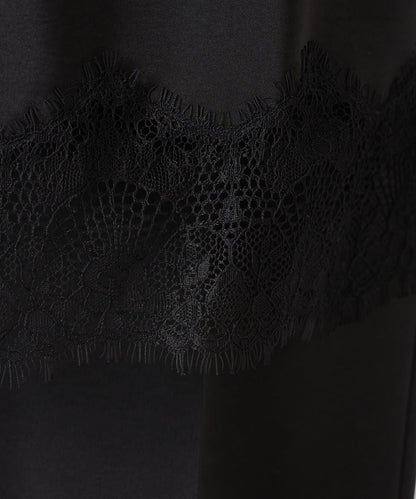 【套裝商品】緞面蕾絲疊穿長褲/疊穿