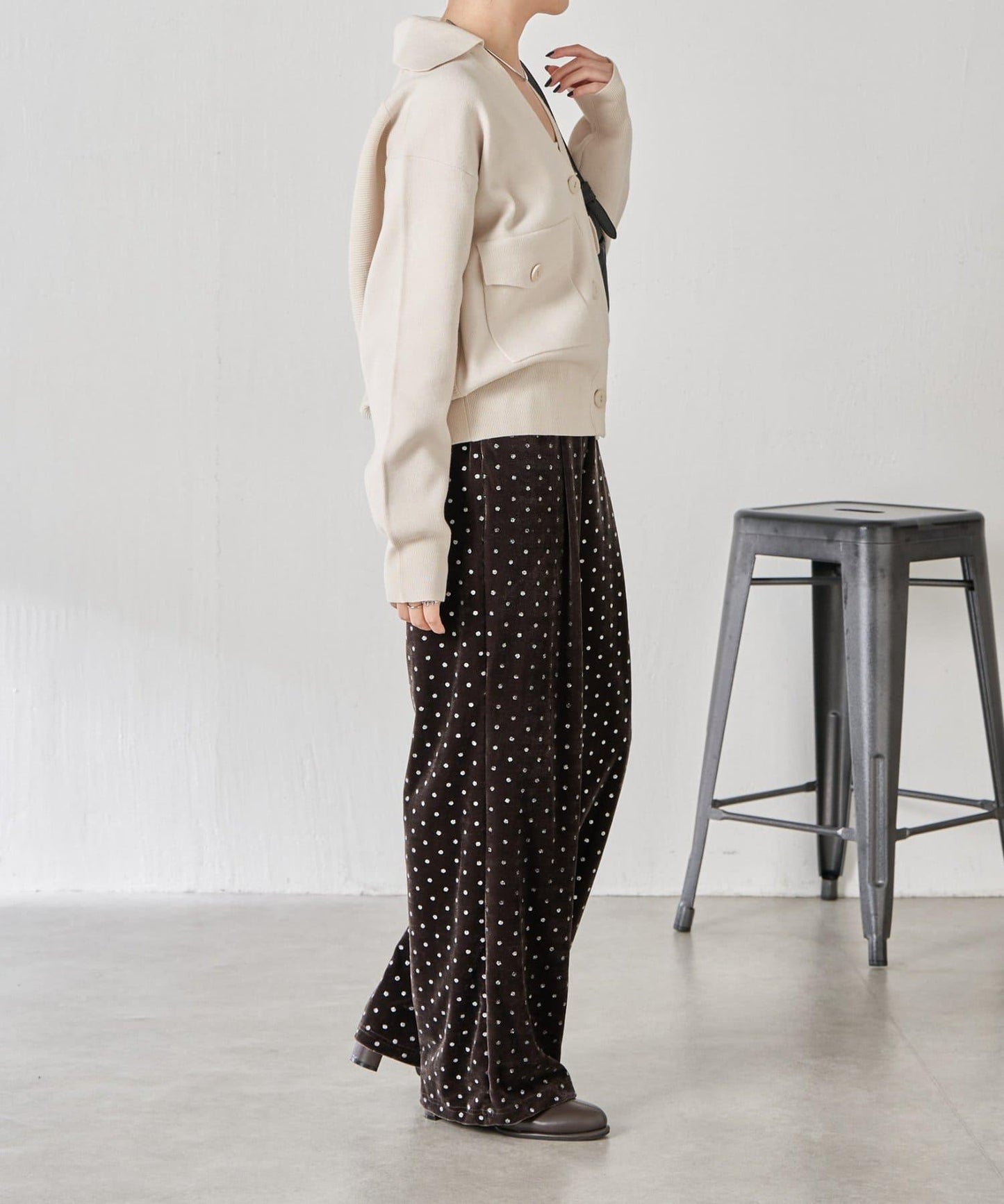 【領口可拆卸】開領針織開衫