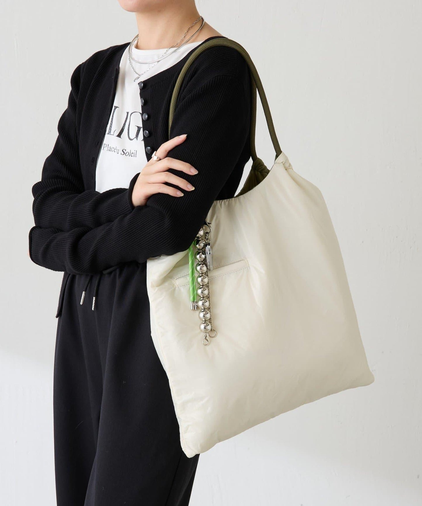 【PAPILLONNER/パピヨネ】可雙面用羽絨托特包