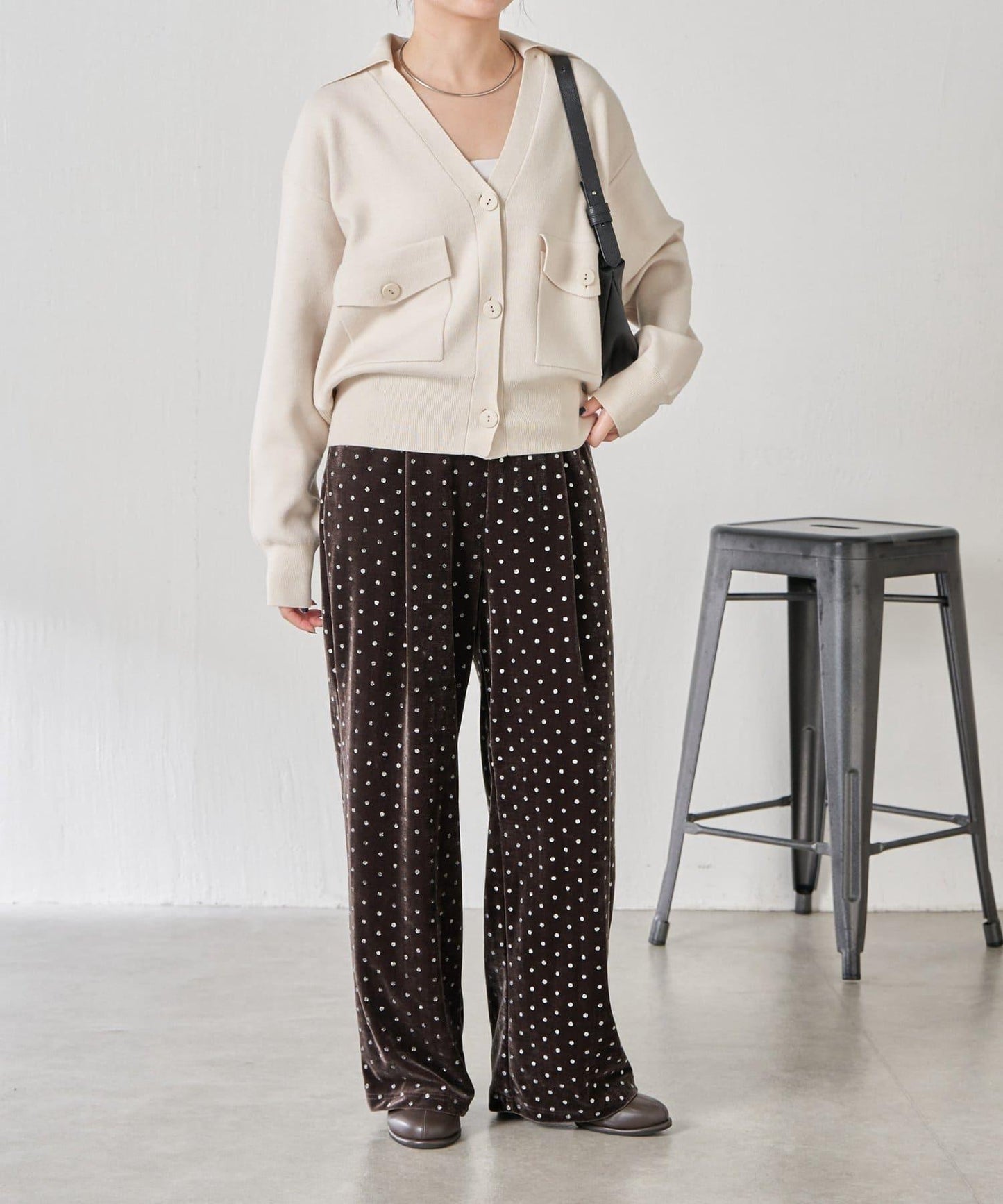 【領口可拆卸】開領針織開衫