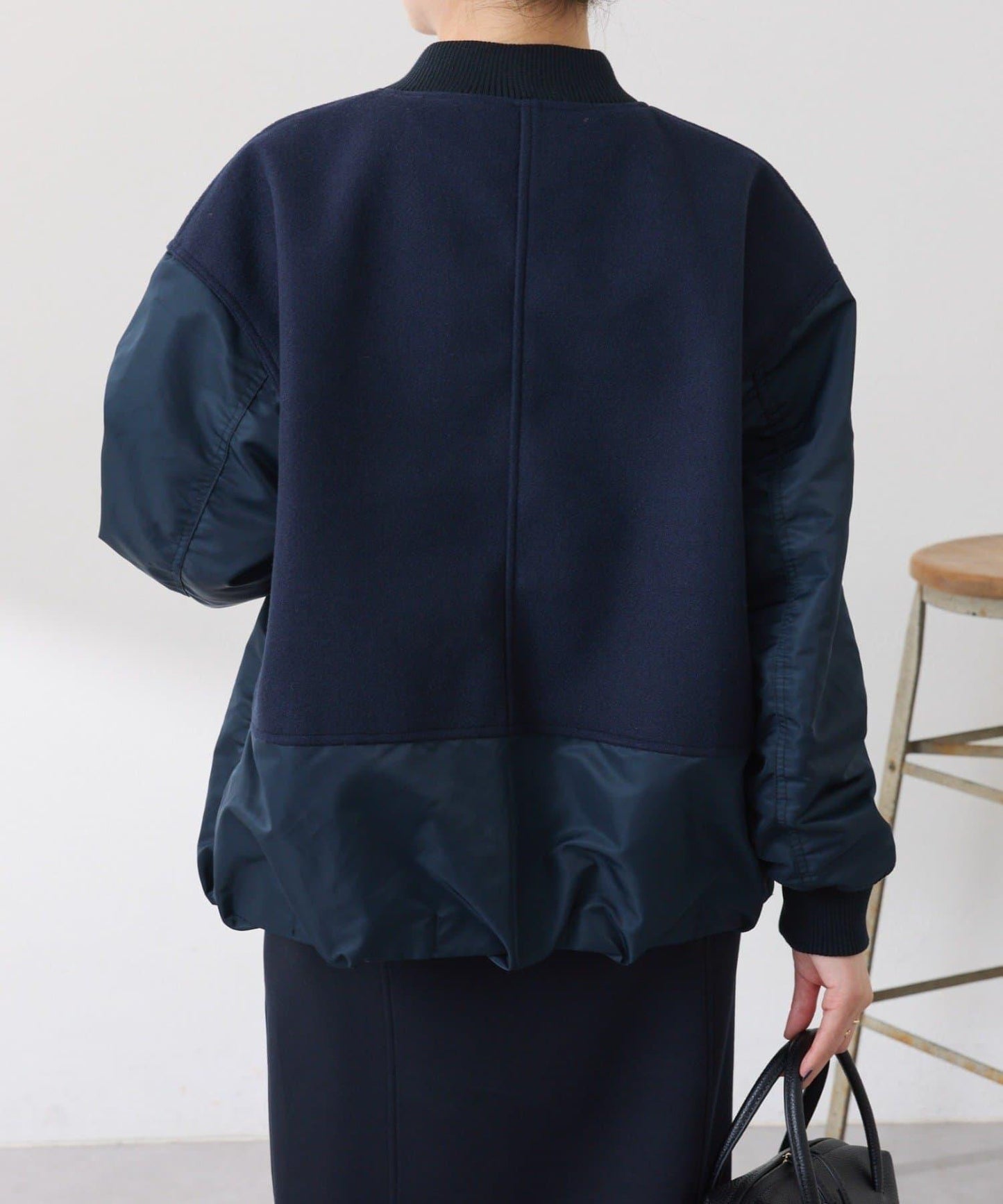 拼接MA-1飛行夾克