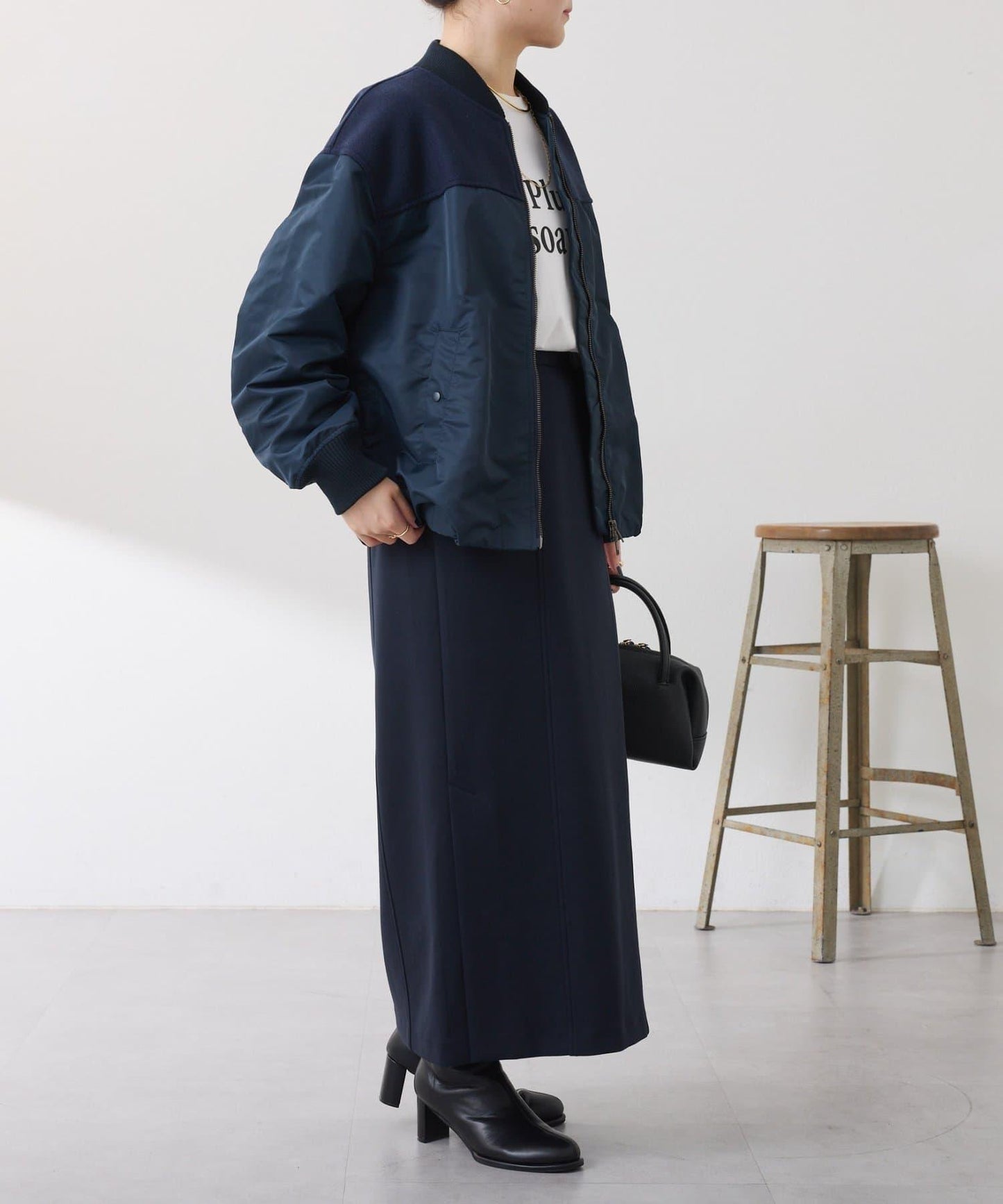 拼接MA-1飛行夾克