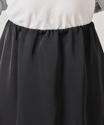 【套裝商品】緞面蕾絲疊穿長褲/疊穿