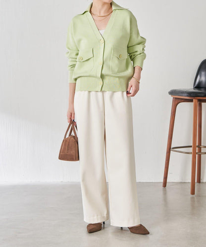 【領口可拆卸】開領針織開衫