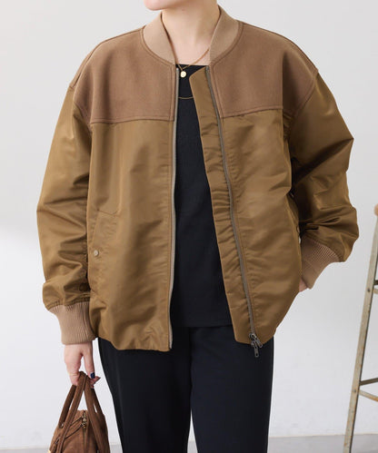 拼接MA-1飛行夾克