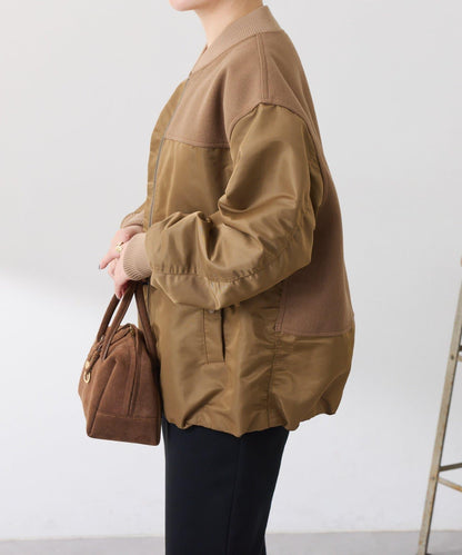 拼接MA-1飛行夾克