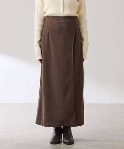 【可調節腰圍】側邊腰帶修身半身裙