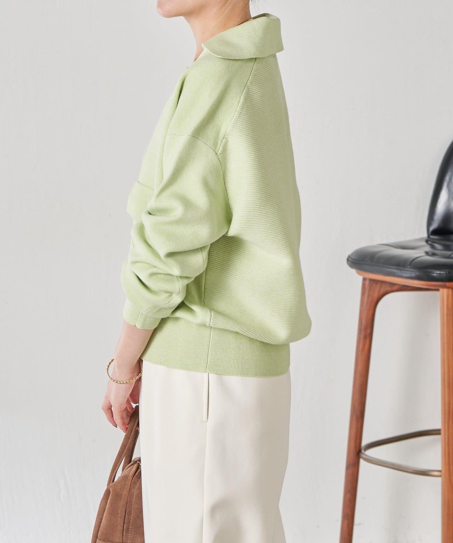 【領口可拆卸】開領針織開衫