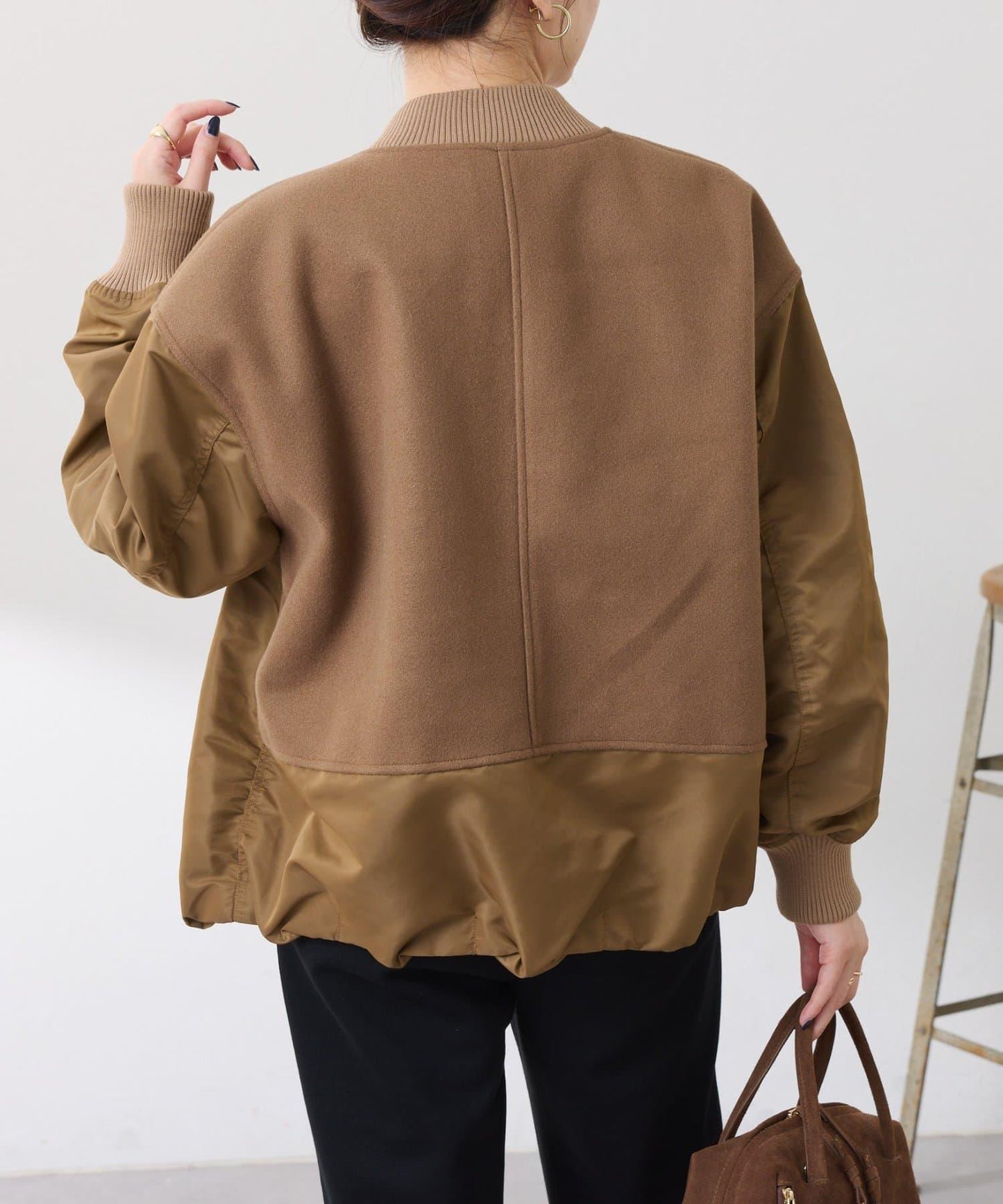 拼接MA-1飛行夾克