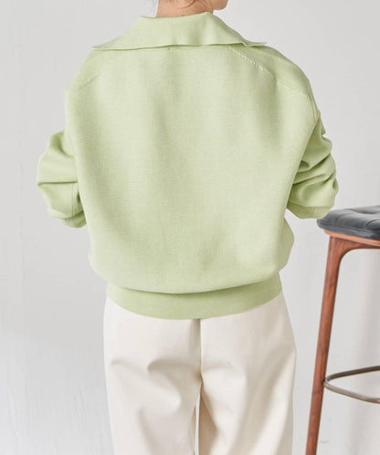 【領口可拆卸】開領針織開衫