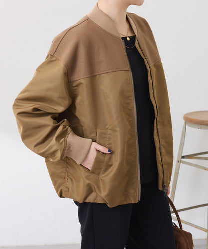 拼接MA-1飛行夾克