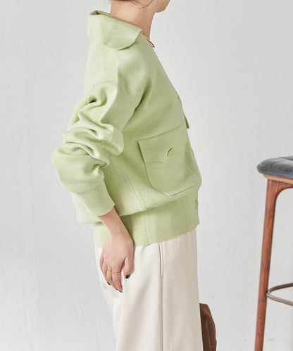 【領口可拆卸】開領針織開衫