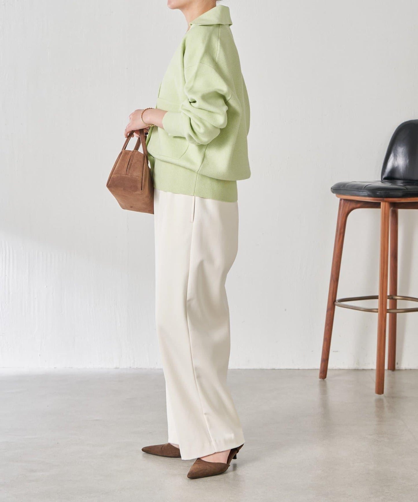 【領口可拆卸】開領針織開衫