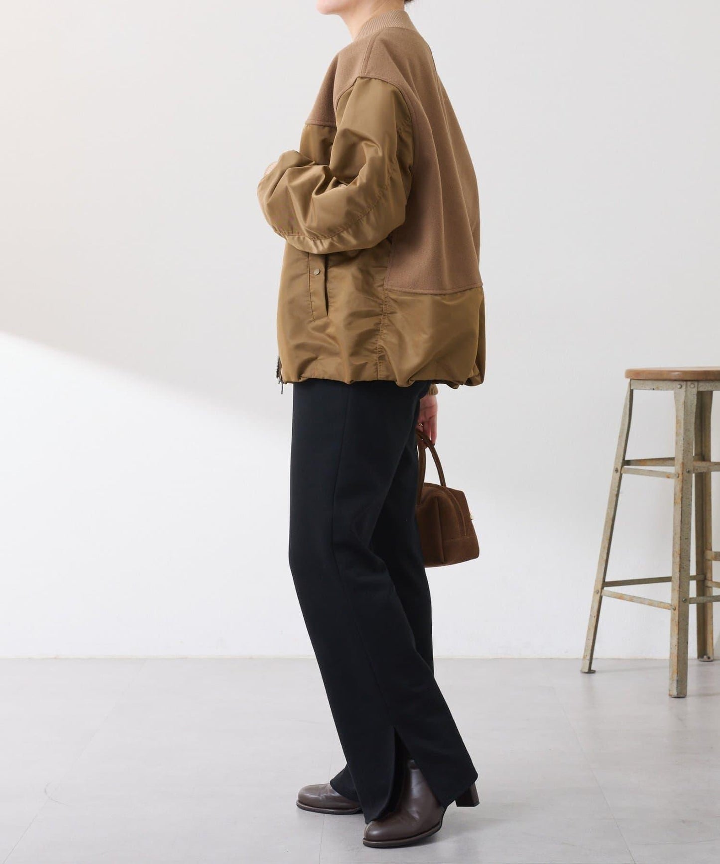 拼接MA-1飛行夾克