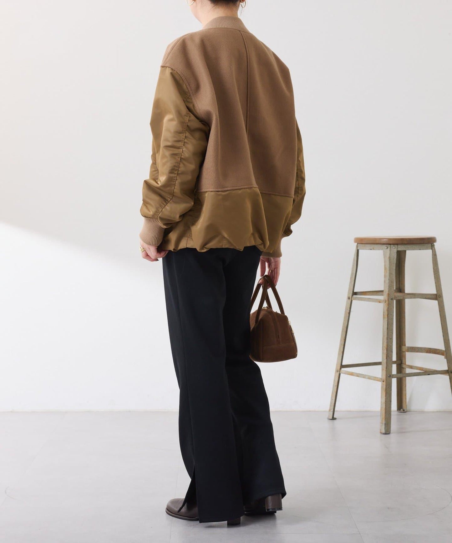 拼接MA-1飛行夾克