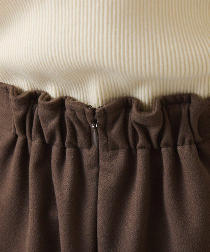 【可調節腰圍】側邊腰帶修身半身裙