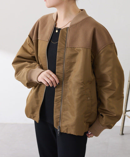 拼接MA-1飛行夾克