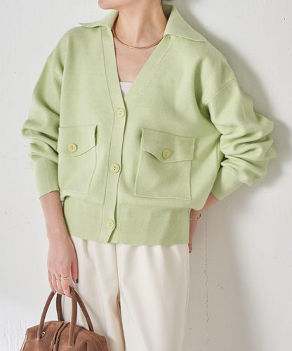 【領口可拆卸】開領針織開衫