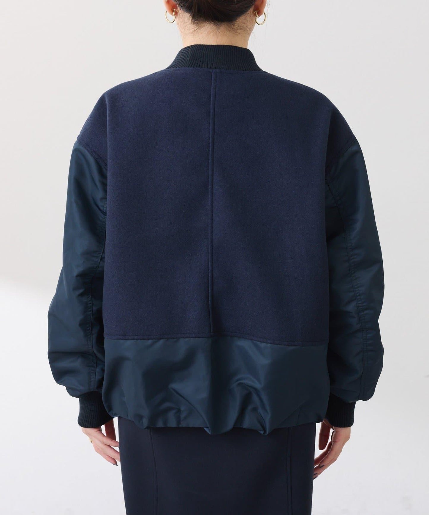 拼接MA-1飛行夾克