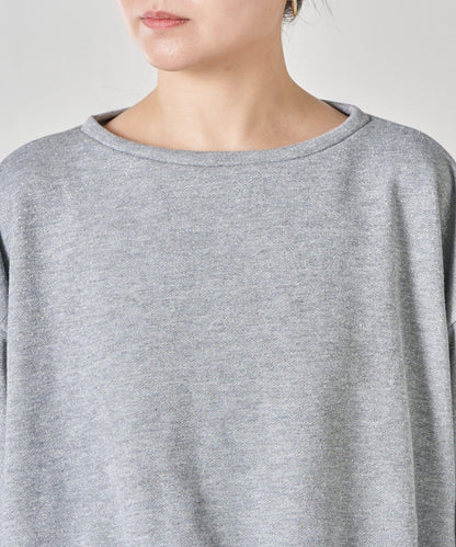 下襬氣球袖亮絲衛衣