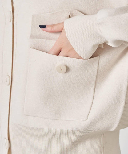【領口可拆卸】開領針織開衫
