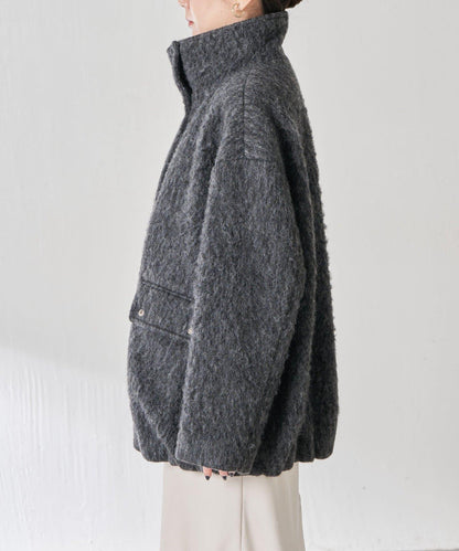 毛邊立領大衣