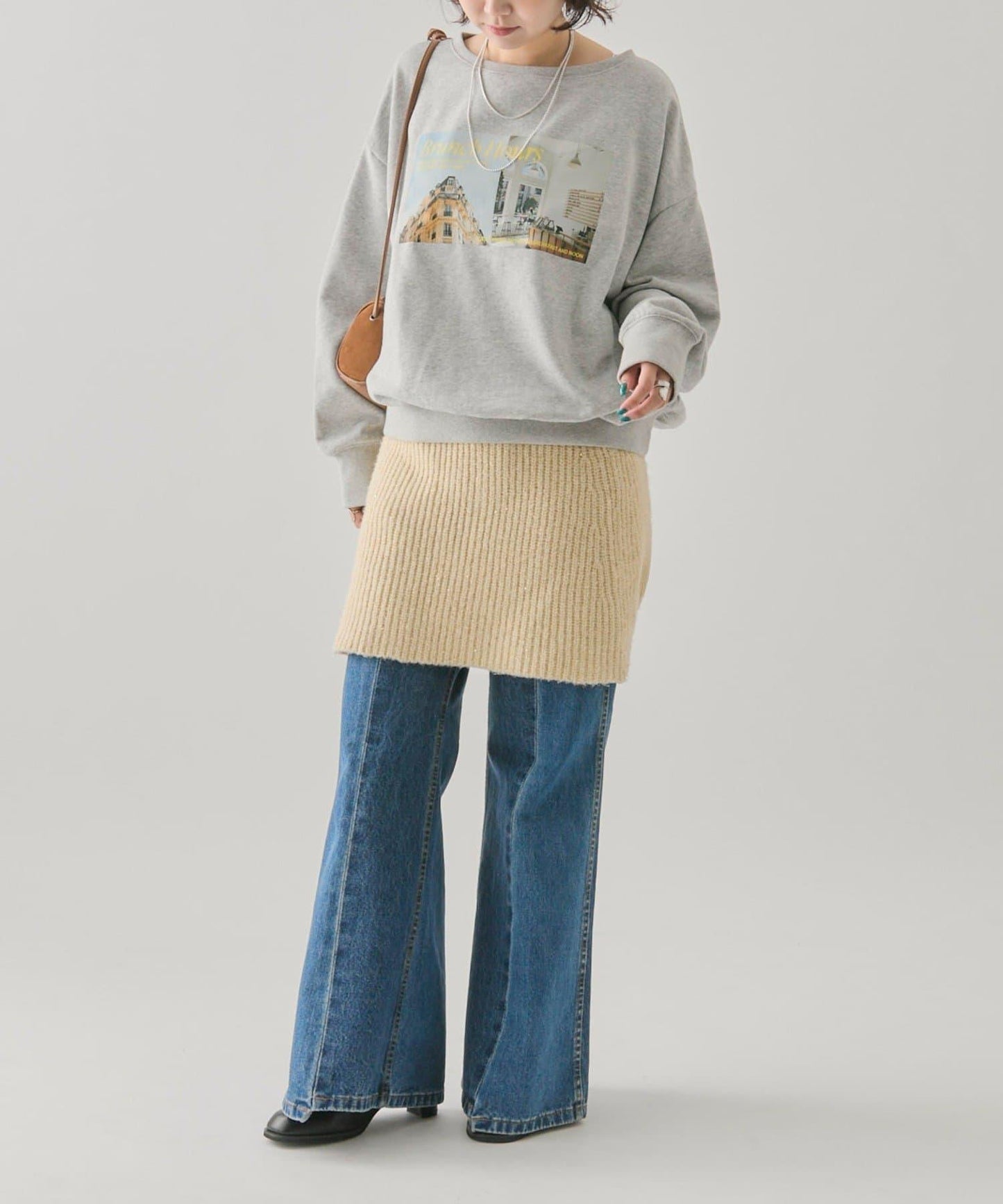 亮片針織半身裙