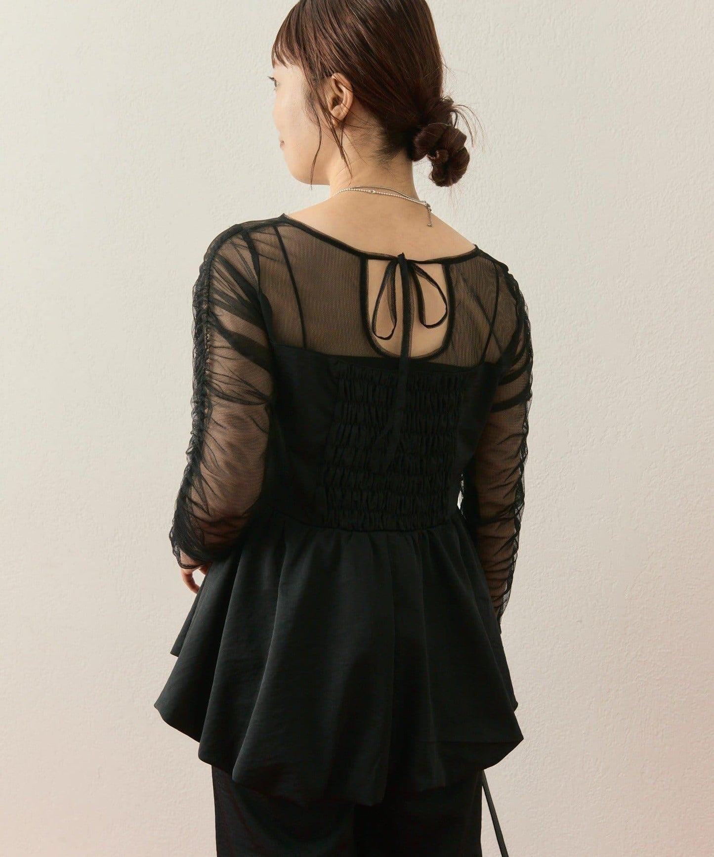 ≪10/20 12:00開始!≫【@aoiikegaya企劃】網紗拼接荷葉邊套裝