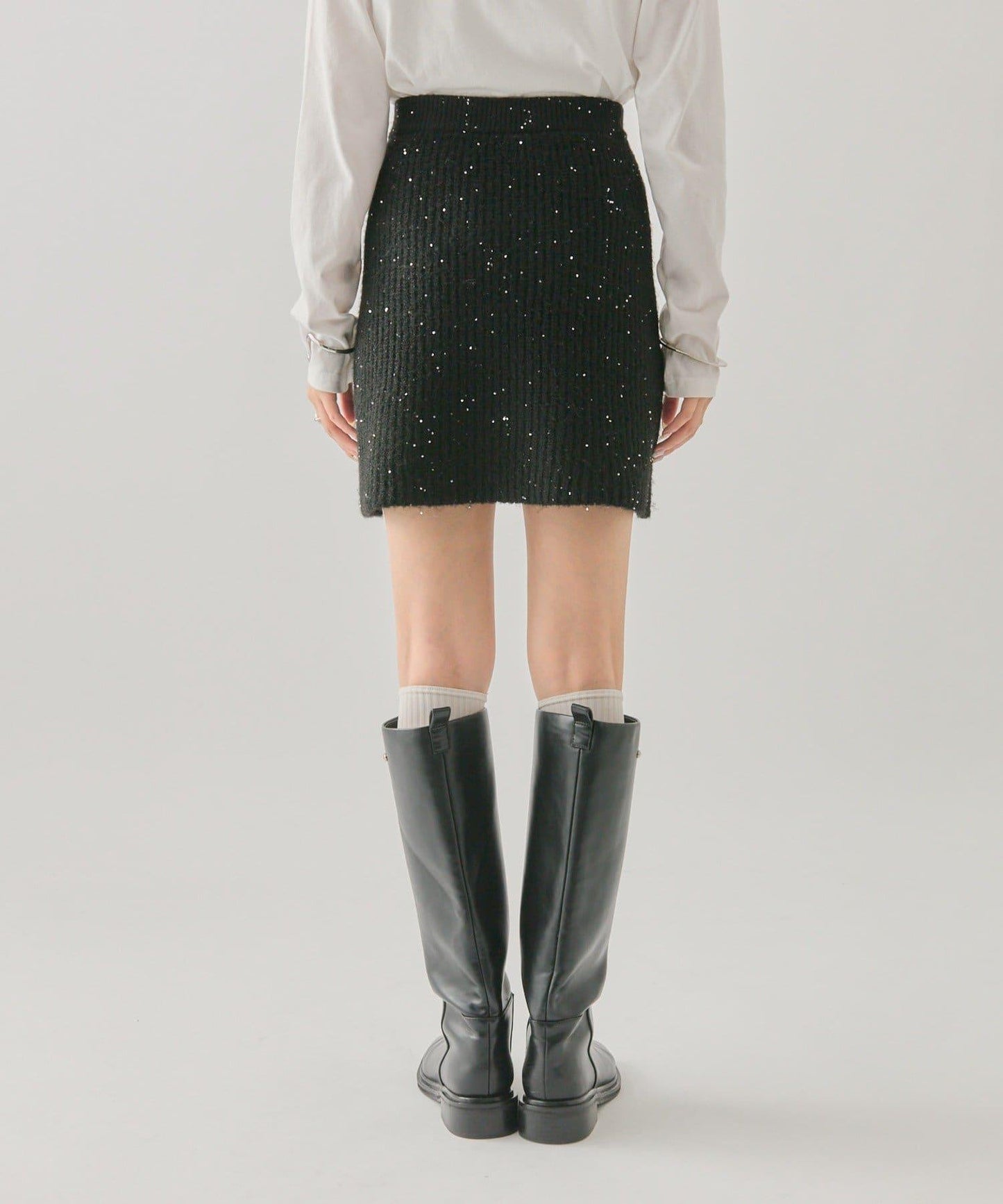 亮片針織半身裙