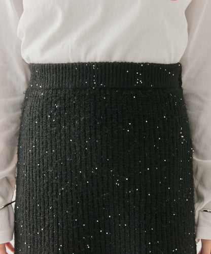 亮片針織半身裙