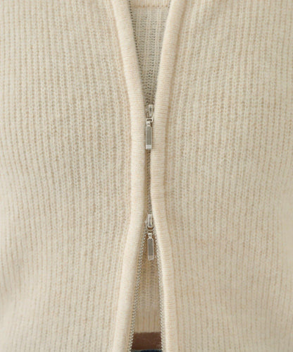 帶束身胸衣雙拉鍊開衫