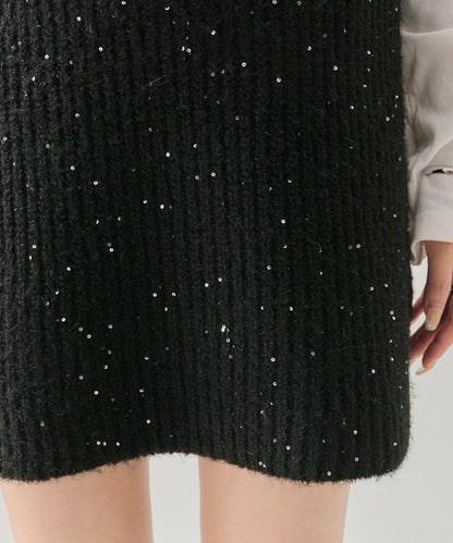 亮片針織半身裙