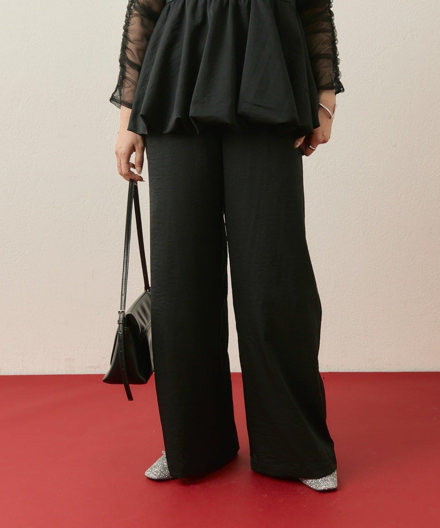 ≪10/20 12:00開始!≫【@aoiikegaya企劃】網紗拼接荷葉邊套裝