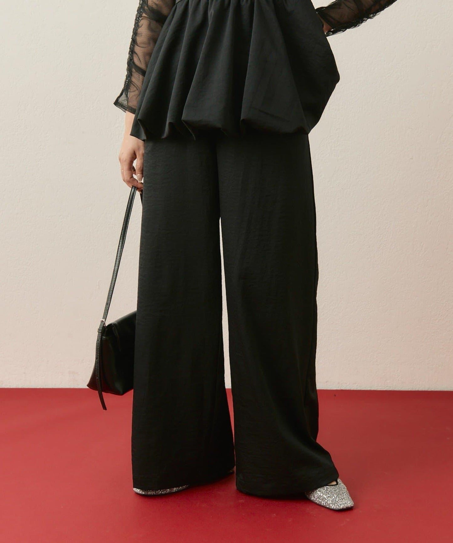 ≪10/20 12:00開始!≫【@aoiikegaya企劃】網紗拼接荷葉邊套裝