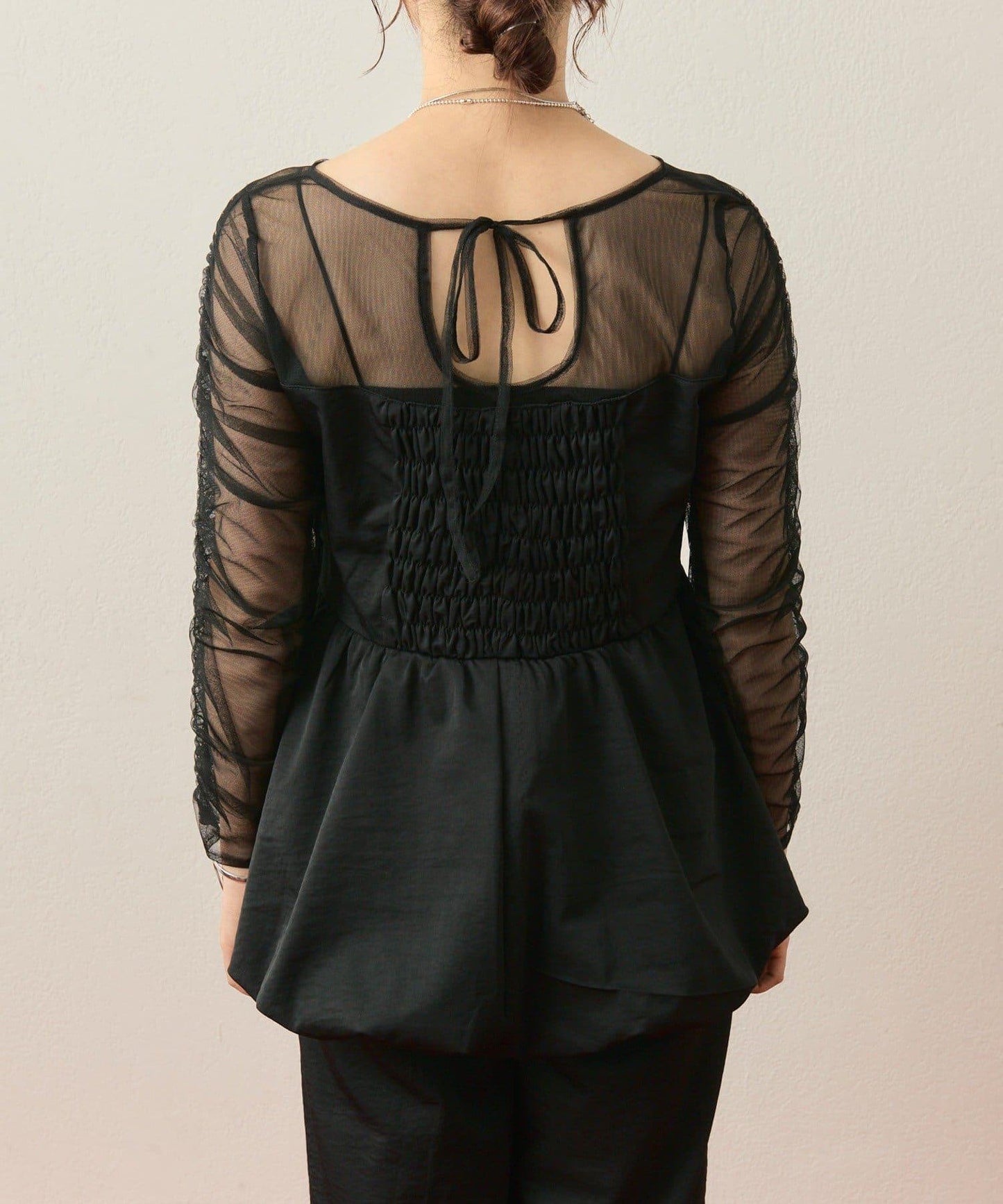 ≪10/20 12:00開始!≫【@aoiikegaya企劃】網紗拼接荷葉邊套裝