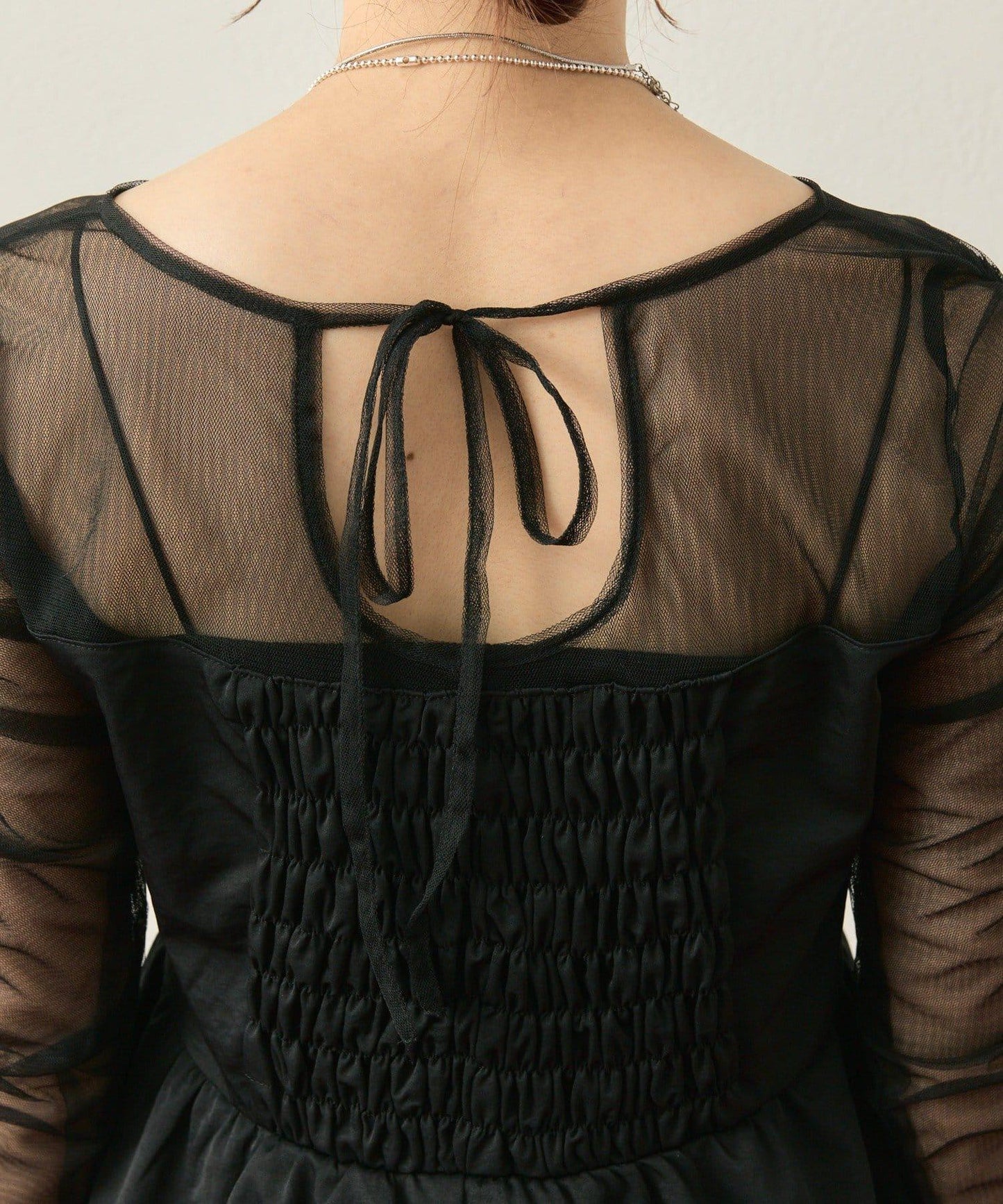 ≪10/20 12:00開始!≫【@aoiikegaya企劃】網紗拼接荷葉邊套裝