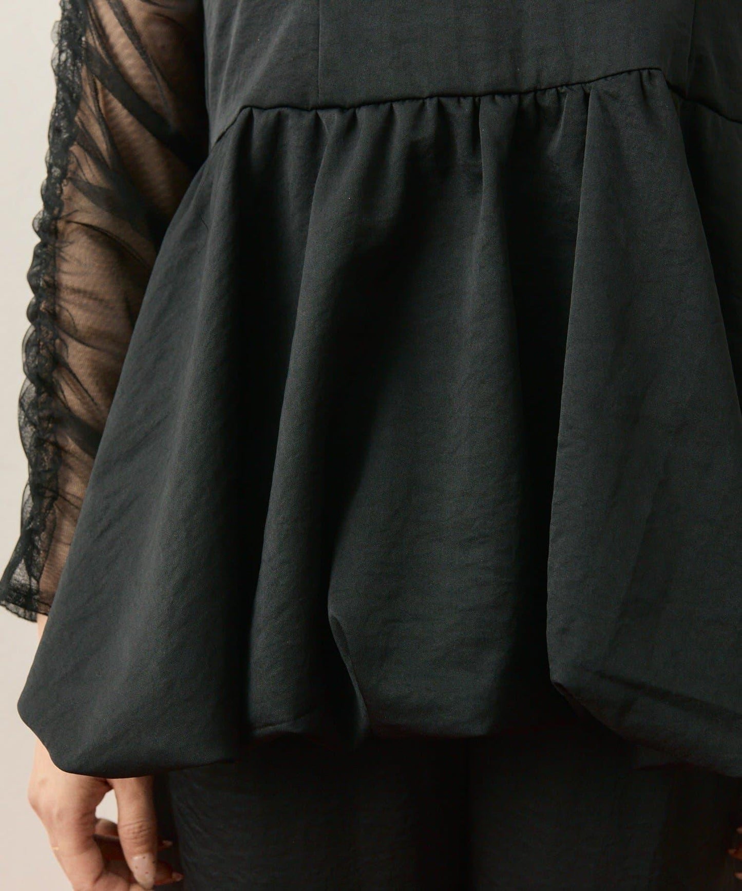 ≪10/20 12:00開始!≫【@aoiikegaya企劃】網紗拼接荷葉邊套裝