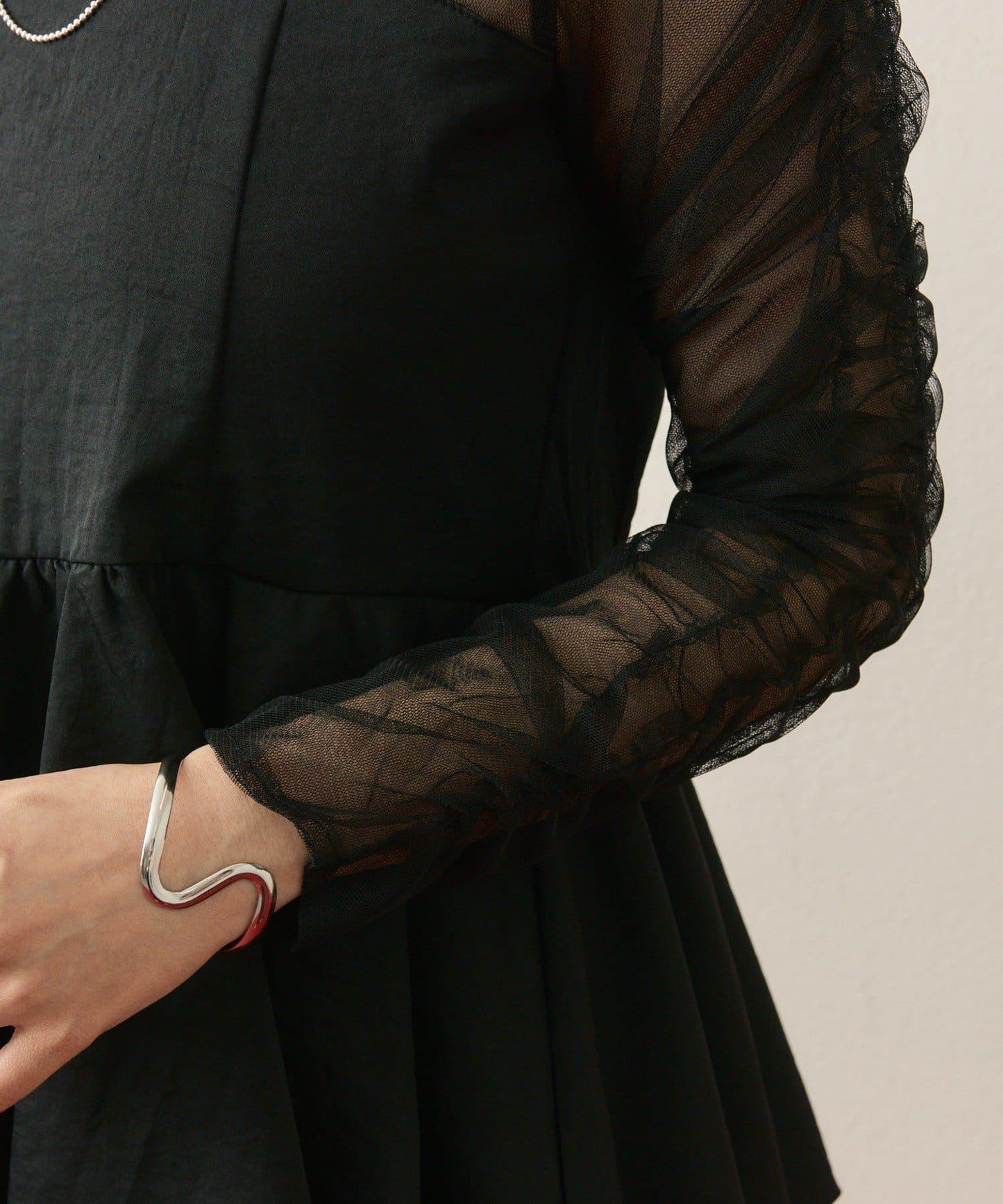 ≪10/20 12:00開始!≫【@aoiikegaya企劃】網紗拼接荷葉邊套裝